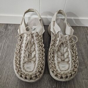 Keen Uneek Astoria Round Cord Birch Woven Sandals